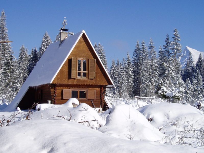 Skihütte in der Hohen Tatra